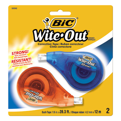 TAPE,CORRECTION,2PK,WHT