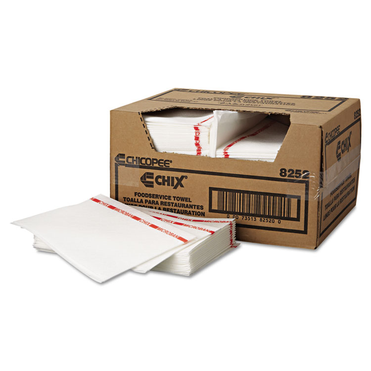 WIPES,WHITE W/RED LOGO
