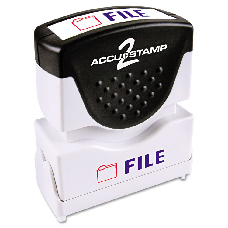 STAMP,ACCU2 SH FILE BL/RD