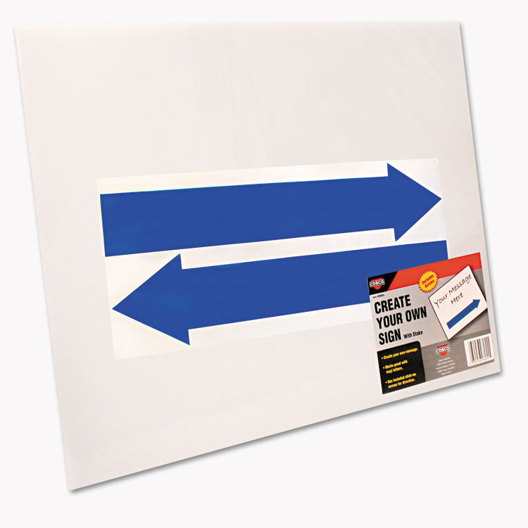 SIGN,BLANK W/STAKE 15X19