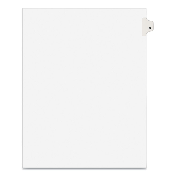 TAB,SIDE,LTR,TAB B,25/PK