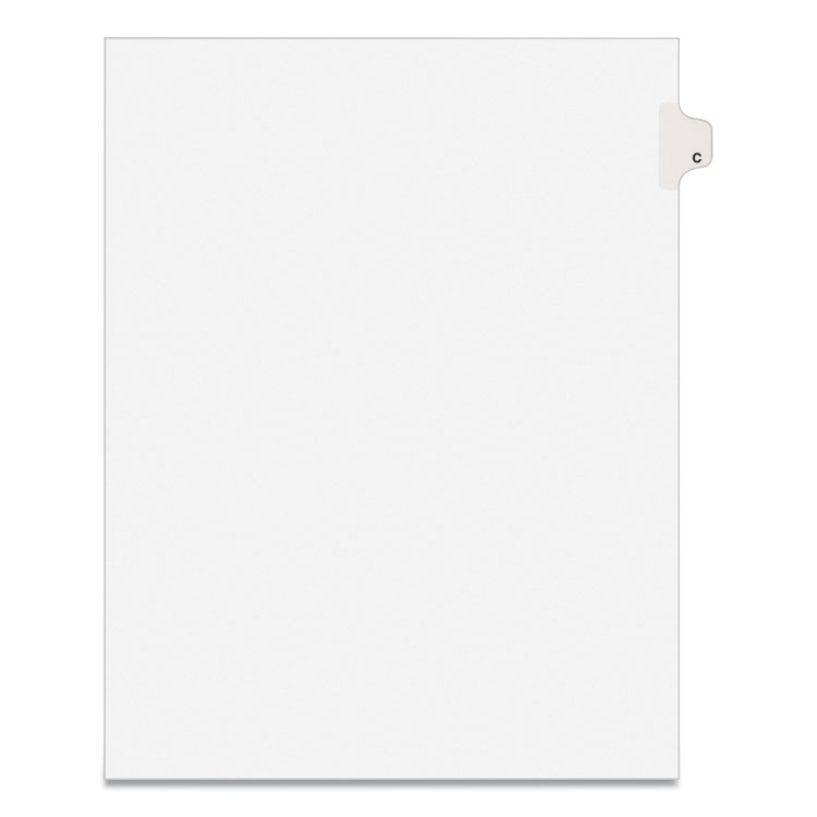 TAB,SIDE,LTR,TAB C,25/PK