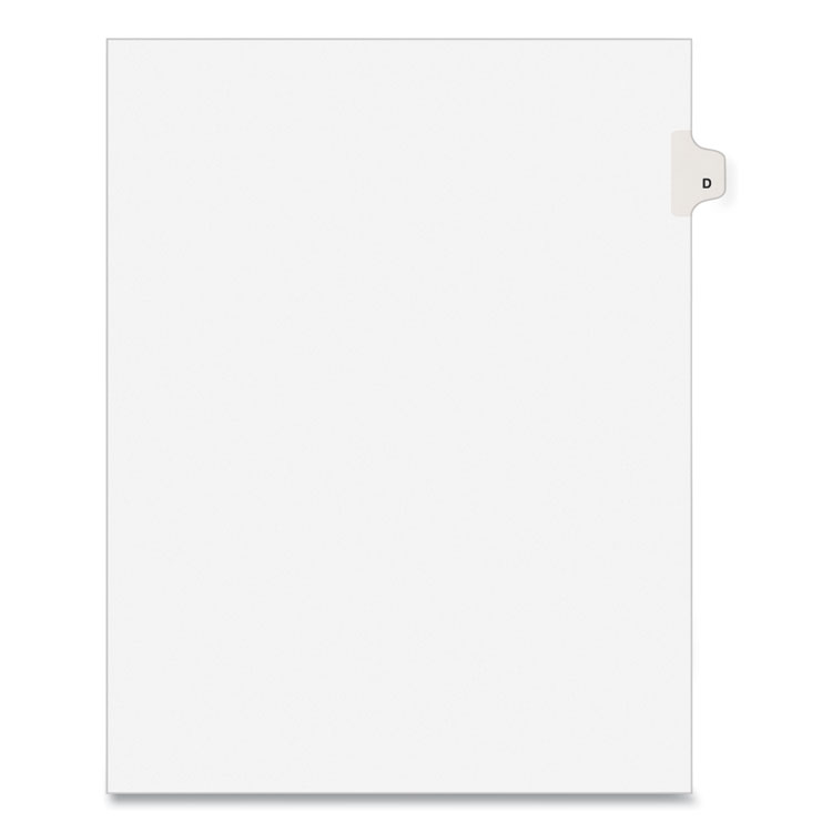 TAB,SIDE,LTR,TAB D,25/PK