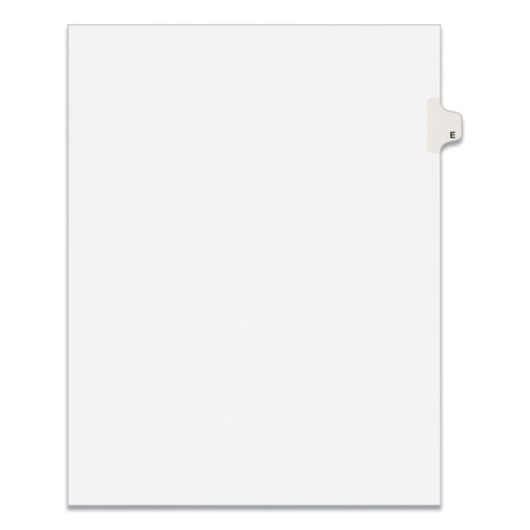TAB,SIDE,LTR,TAB E,25/PK