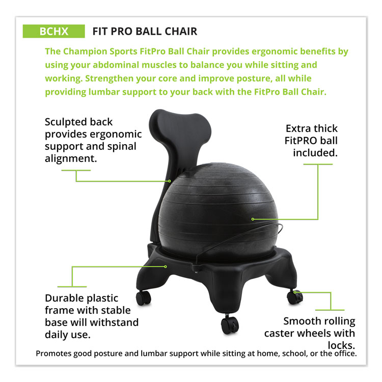 CHAIR,FITPRO BALL,GY   ,S