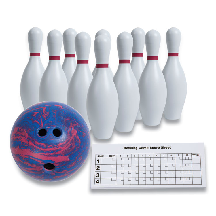 Champion Plastic Bowling 1 Ball & 10 Pin Set
