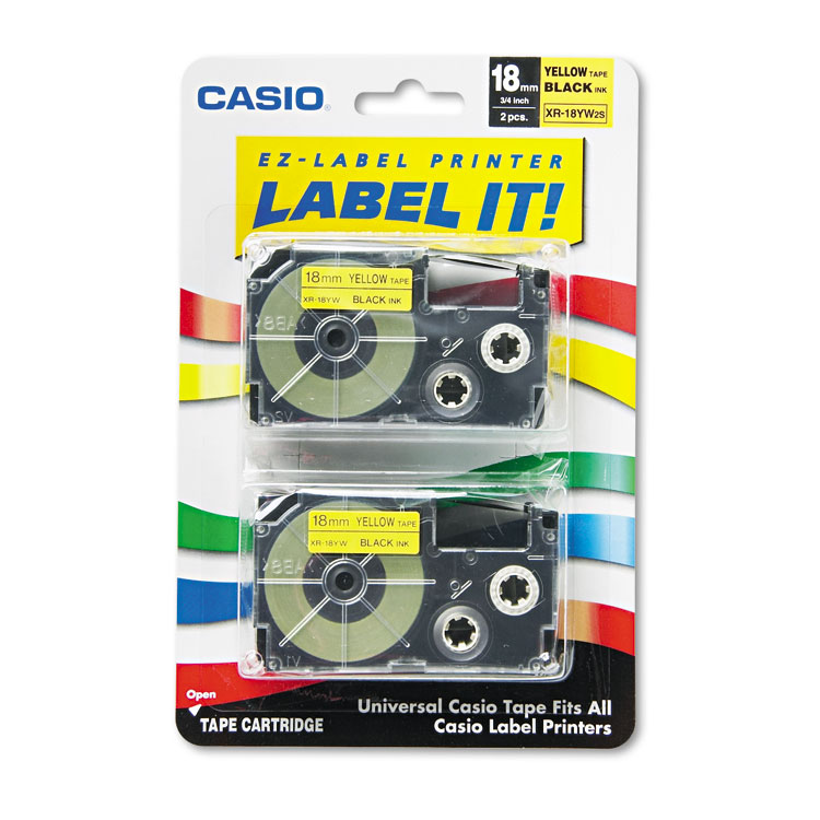 CASSETTE,2/PK,BK ON YL