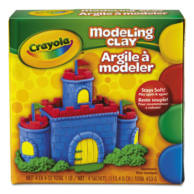 CLAY,MODEL,1/4LBS4PC,AST