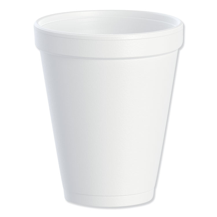 Dart 10oz Foam Drinking Cups, White 1000/CT