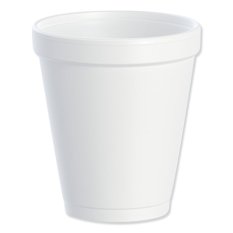 Dart 8oz Foam Drinking Cups, White 1000/CT