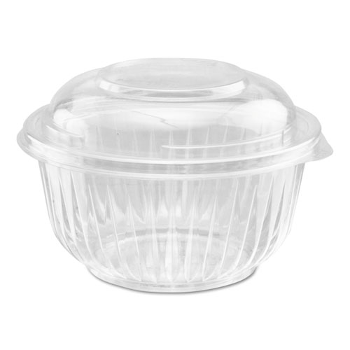 BOWL,W/LD,DOM,48OZ,CLR