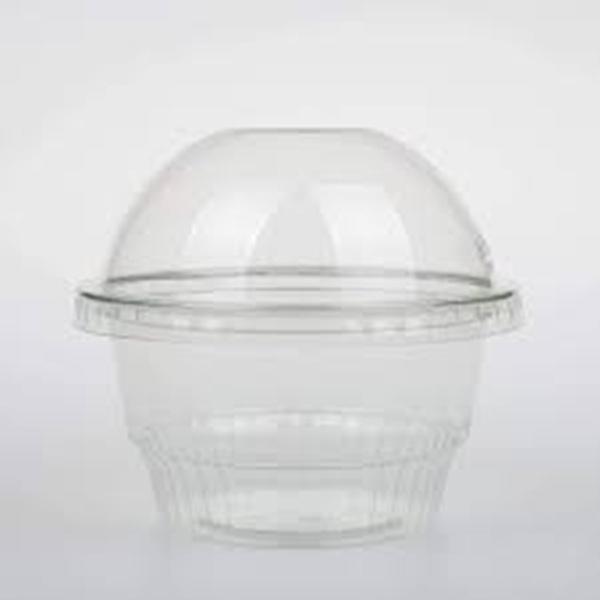 BOWL,DOME,W/LD,8OZ,CLR