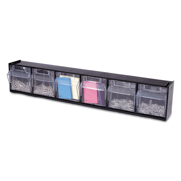 BIN,6 POCKET W/DVDR,BK