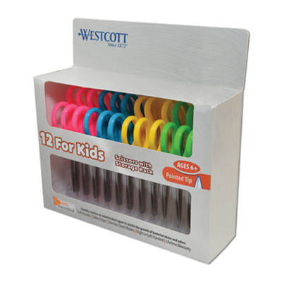 SCISSORS,MICR5"PT,12,AST