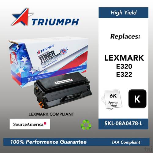 Remanufactured Skilcraft High Yield Toner, Black, Yield 6000 Remanufactured Skilcraft High Yield Toner, Black, Yield 6000