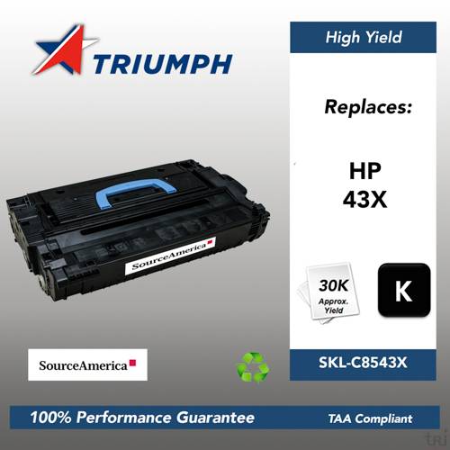 Remanufactured Skilcraft High Yield Toner, Black, Yield 30000 Remanufactured Skilcraft High Yield Toner, Black, Yield 30000