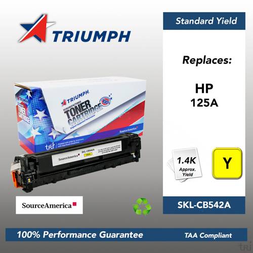 Remanufactured Skilcraft Toner, Yellow, Yield 1400