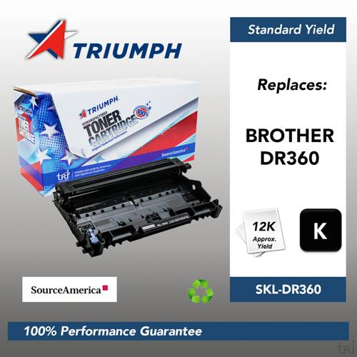 Remanufactured Skilcraft High Yield Drum Unit, Black, Yield 12000 Remanufactured Skilcraft High Yield Drum Unit, Black, Yield 12000