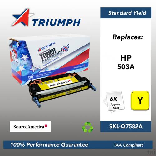 Remanufactured Skilcraft High Yield Toner, Yellow, Yield 6000 Remanufactured Skilcraft High Yield Toner, Yellow, Yield 6000