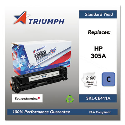 Remanufactured Skilcraft High Yield Toner, Cyan, Yield 2600