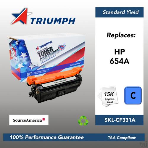 Remanufactured Skilcraft Toner, Cyan, Yield 15000