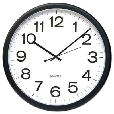 CLOCK,WALL,QTZ,13.5",BK