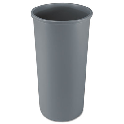 Untouchable Waste Container Round Plastic 22 Gal Gray
