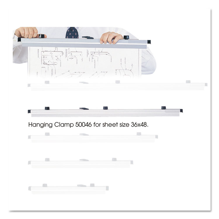 Sheet File Hanging Clamps 100 Sheets Per Clamp 37.75W 6 CT