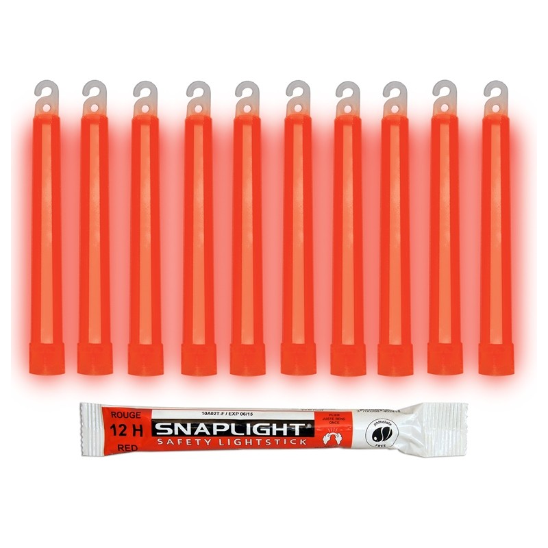 CHEMLIGHT LIGHTSTICKS  RED, 6INCH, 30MIN