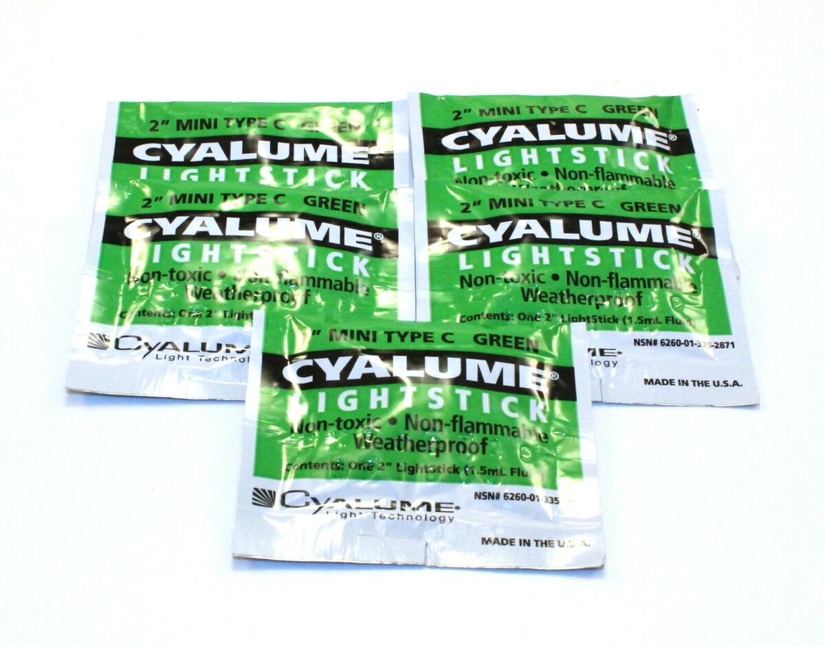 CHEMLIGHT LIGHTSTICKS  2" GREEN 50PK