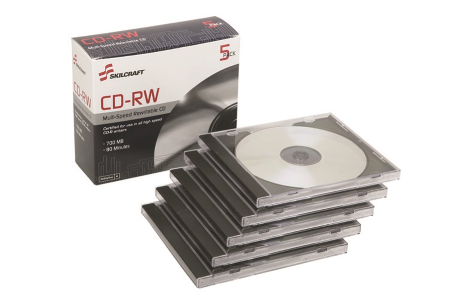 COMPACT DISC, REWRITABLE, BX/5