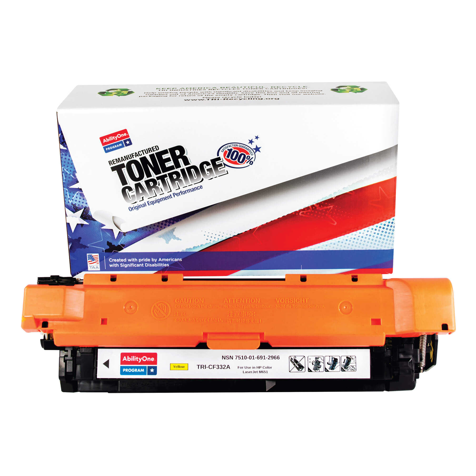 AbilityOne Yellow Toner Fits HP 654A