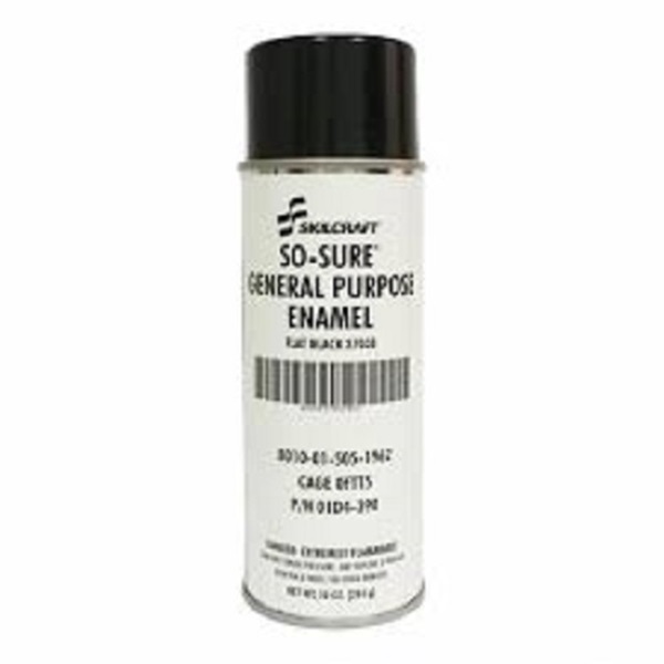SO-SURE Flat Black Aerosol Paint 1/EA