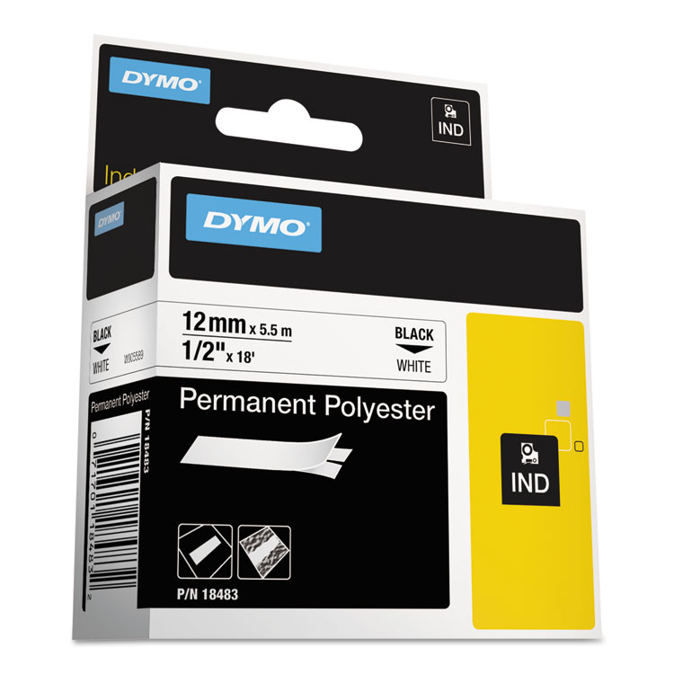 TAPE,1/2",PERM,POLY,WHT