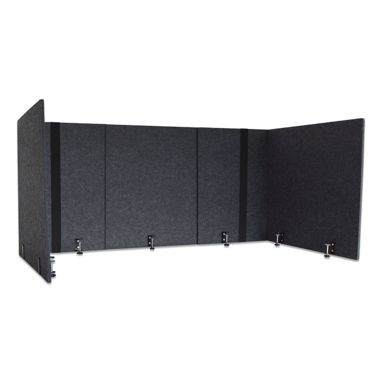 Adjustable Desk Screen with Returns, 48