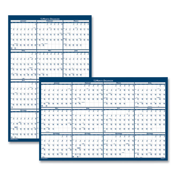 2025 Reversible Wall Calendar, 24x37