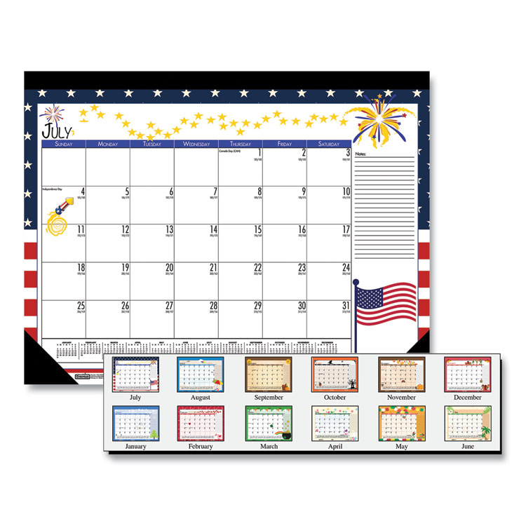 2025 Earthscapes Seasonal Desk Pad, 22x17