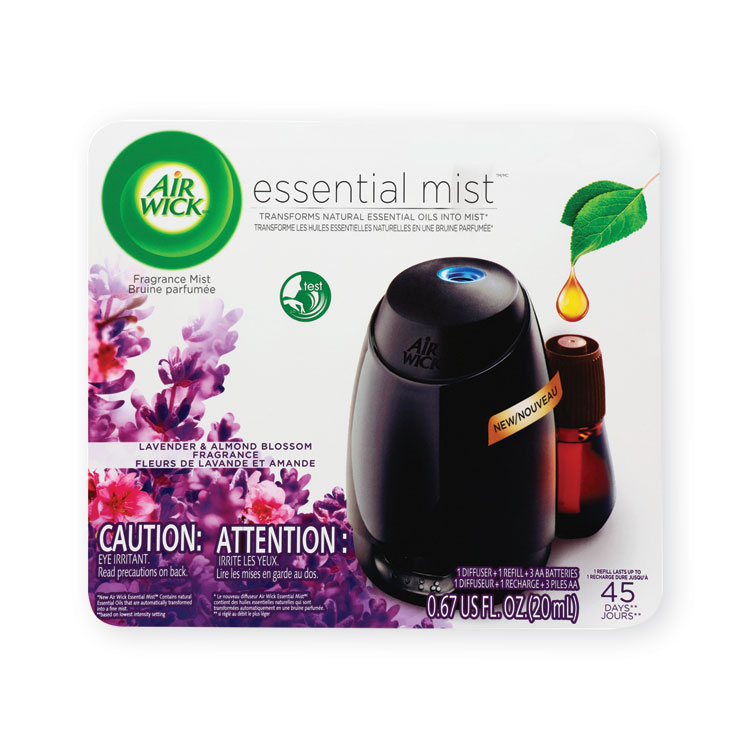 AirWick Essential Mist Starter Kit, Lavender & Almond Blossom 4 Kit/CT AirWick Essential Mist Starter Kit, Lavender & Almond Blossom 4 Kit/CT