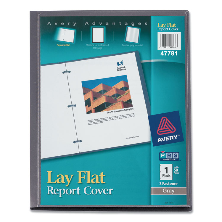COVER,LAY FLAT RPT,GY