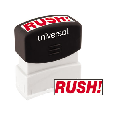 UNIVERSAL RUSH STAMP, RED