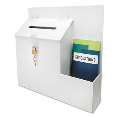 BOX,SUGGESTION,W/LCK,WHT