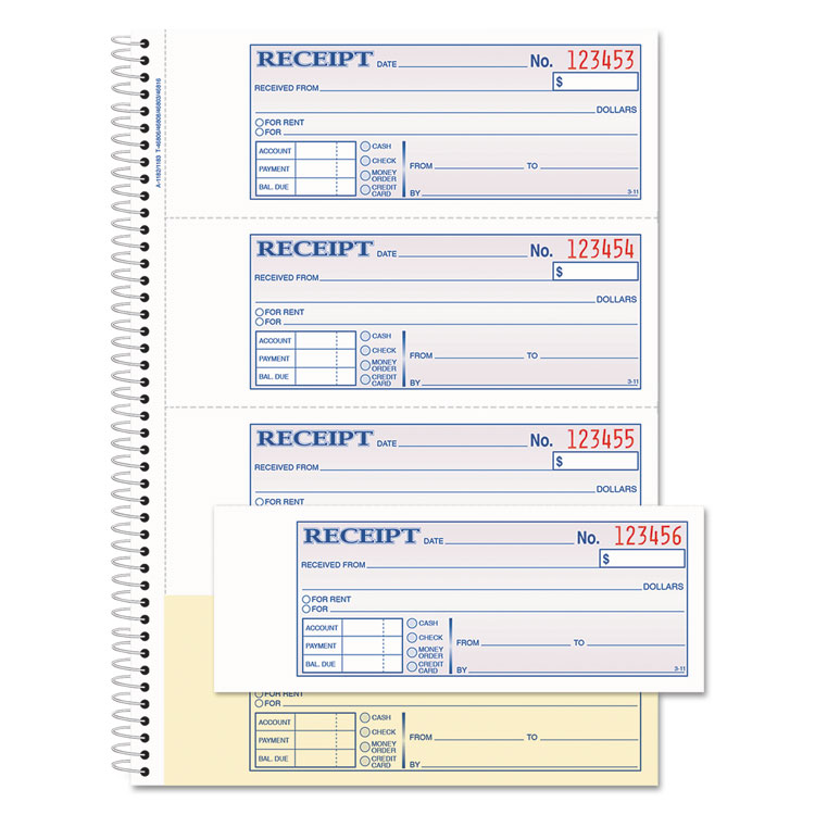 BOOK,MNY/RNT RCEPT,200ST