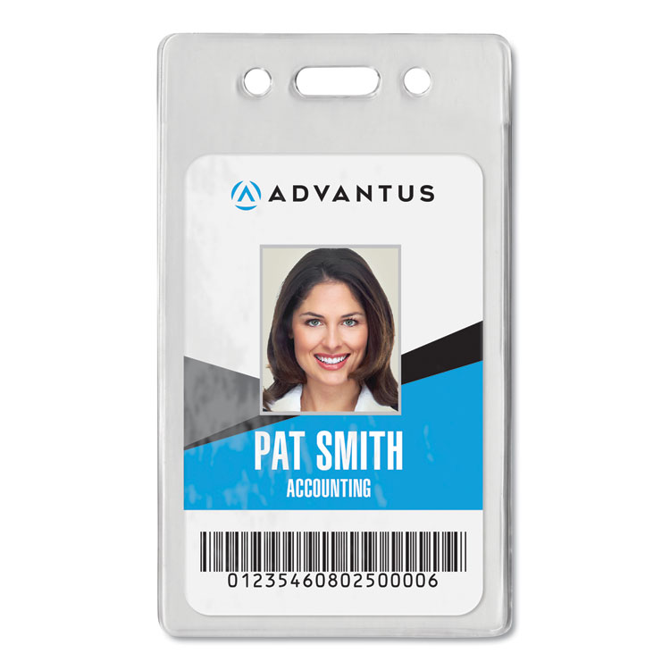 BADGE,HOLDER,VERT,50,CLR