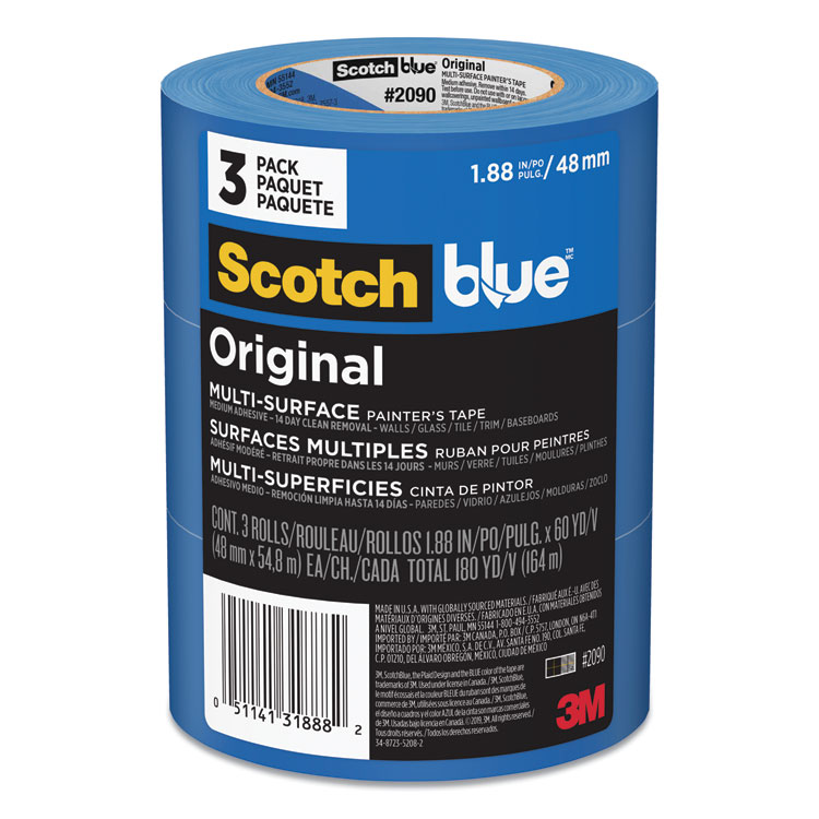 TAPE,SCOTCHBLUE,2",3PK,BE