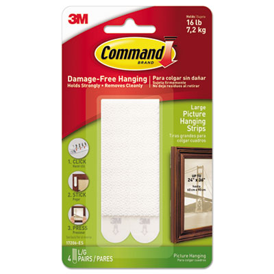 STRIP,PICTR HNGING,4PK,WH